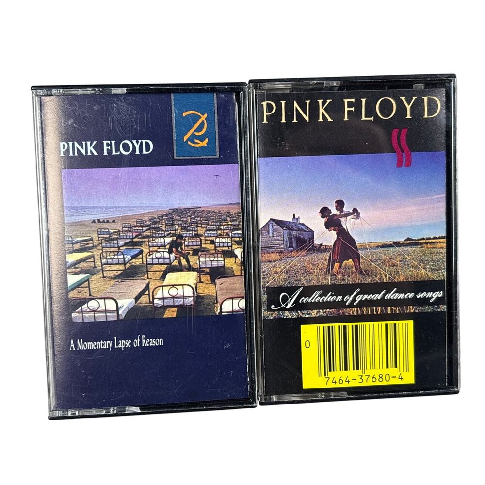 Lot of 2 Pink Floyd Cassette Tapes A Momentary Lapse of Reason + Dance Songs